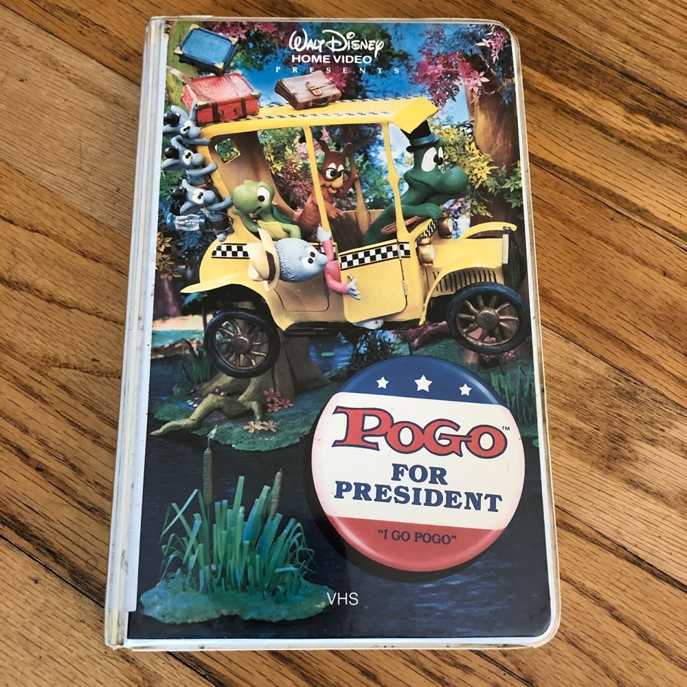 Rare Vtg Disney Pogo For President "I GO POGO" VHS